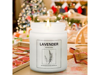 4 Pack Candles for Home Scented Lavender Candles Set