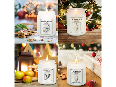 4 Pack Candles for Home Scented Lavender Candles Set