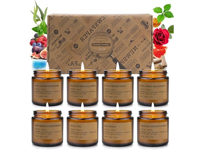 8 Pack Candles for Home Scented