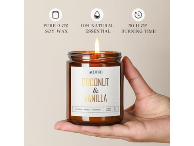 AOOVOO Coconut Vanilla Candles
