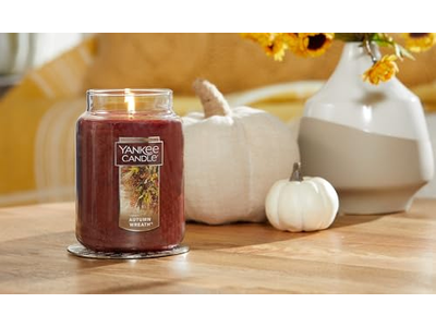 Autumn Wreath Scented Classic Large Jar Candle