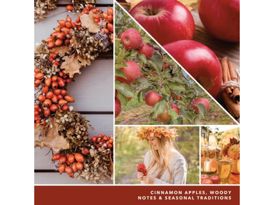 Autumn Wreath Scented Classic Large Jar Candle