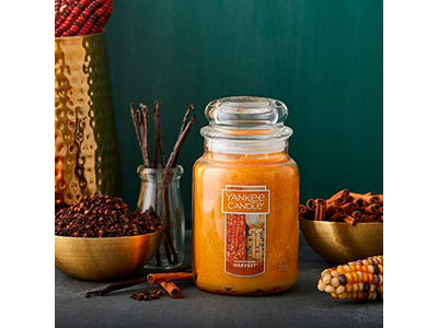Harvest Scented Jar Single Wick Aromatherapy Candle