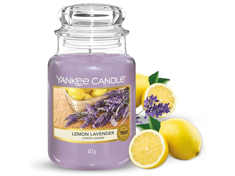 Lemon Lavender Scented Jar Candle