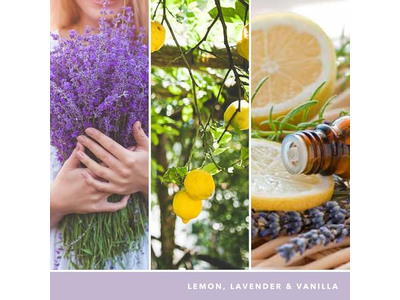 Lemon Lavender Scented Jar Candle