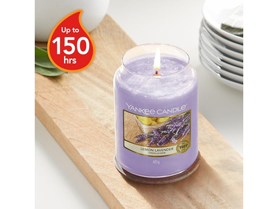 Lemon Lavender Scented Jar Candle