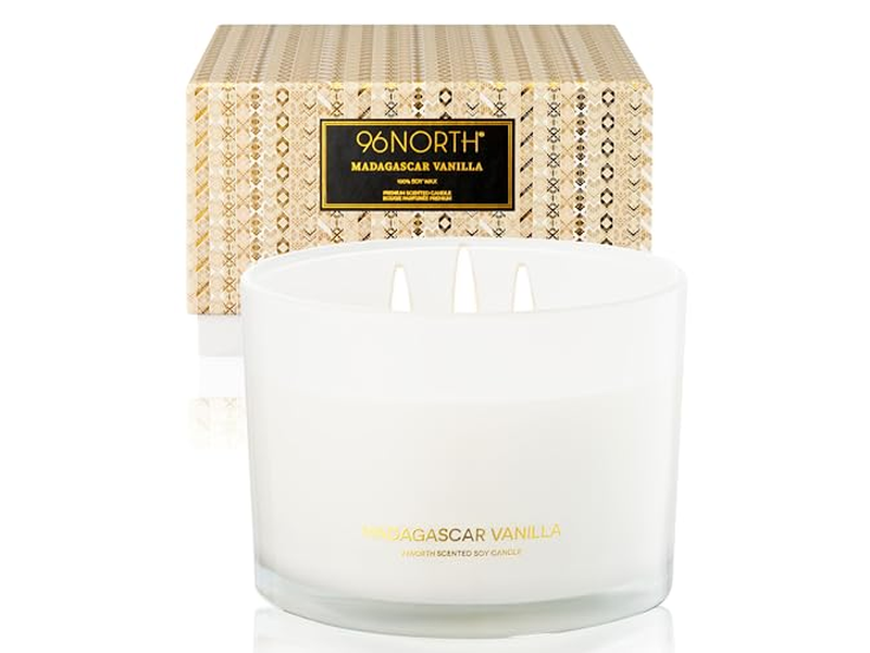 Luxury Vanilla Soy Candles Large 3 Wick Jar Candle