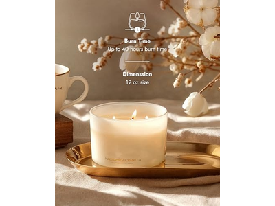 Luxury Vanilla Soy Candles Large 3 Wick Jar Candle