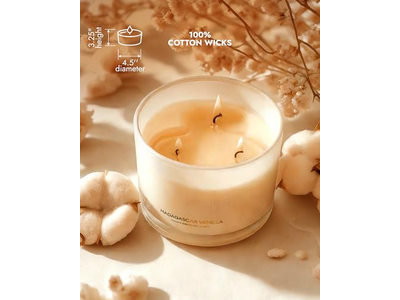Luxury Vanilla Soy Candles Large 3 Wick Jar Candle