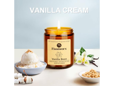 Vanilla Scented Candle Set 2 Pack