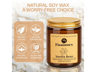 Vanilla Scented Candle Set 2 Pack