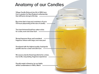 Village Candle Coffee Bean Glass Jar Scented Candle