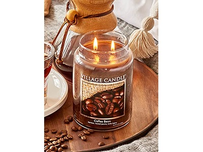 Village Candle Coffee Bean Glass Jar Scented Candle