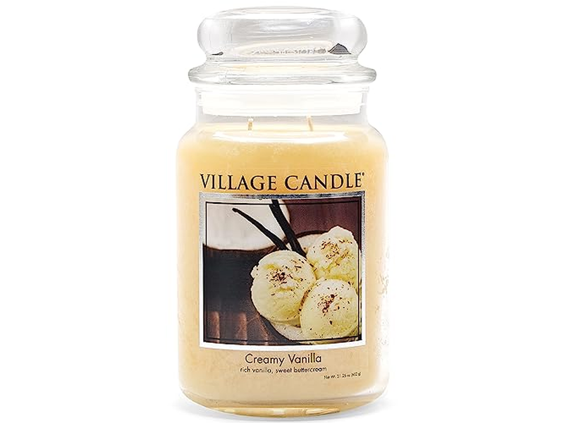Village Candle Large Glass Apothecary Jar Scented Candle