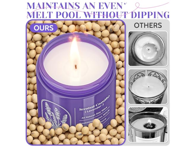 WarmEmbrace Lavender Candles for Home Scented