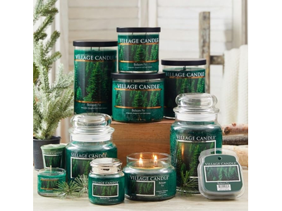 Village Candle Balsam Fir Large Apothecary Jar Scented Candle